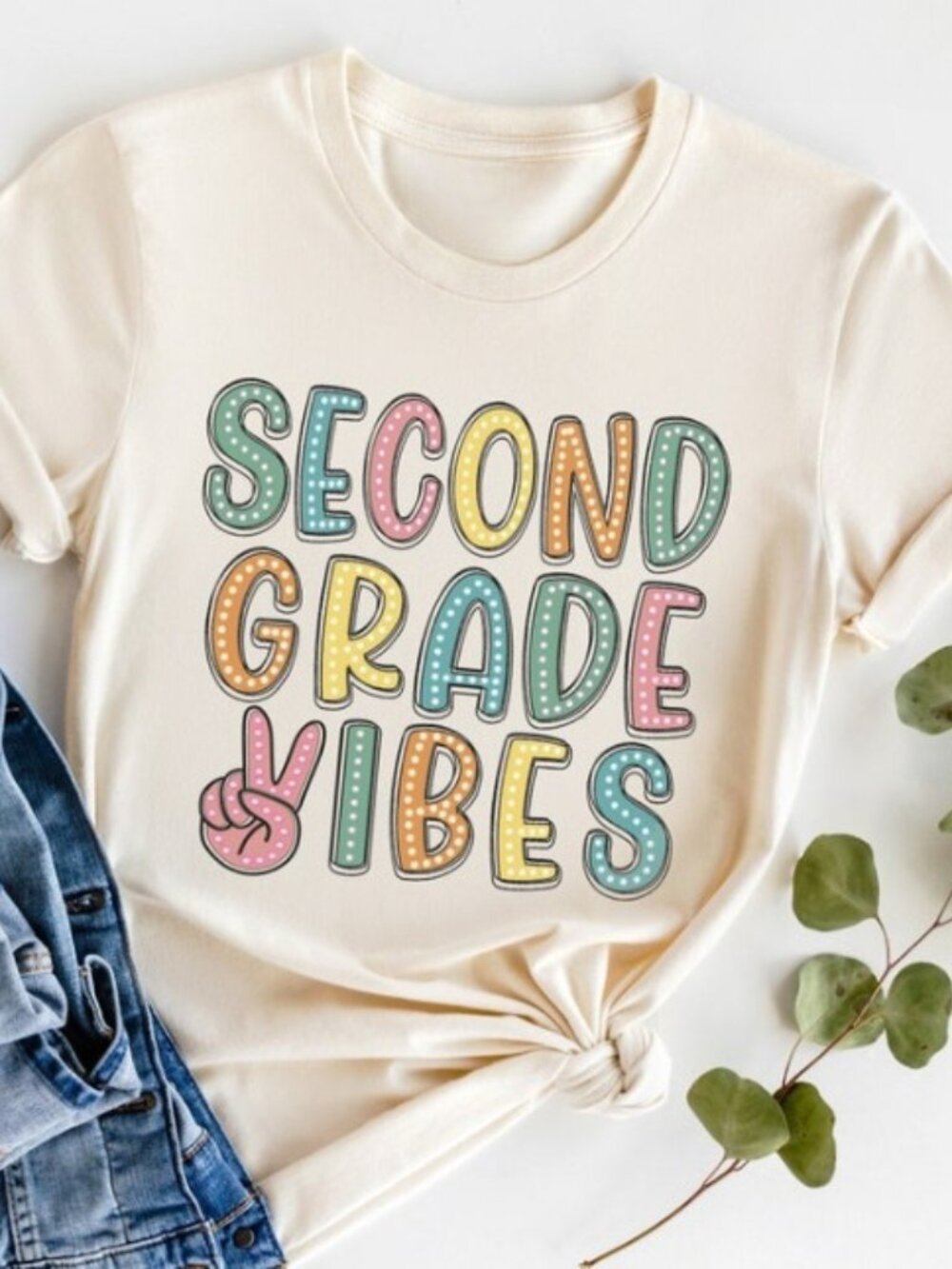 Second Grade Vibes Shirt, Retro Second Grade Teacher Shirt, 2nd Grade Team Shirt